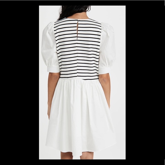 Stripped Knit Combo Dress 